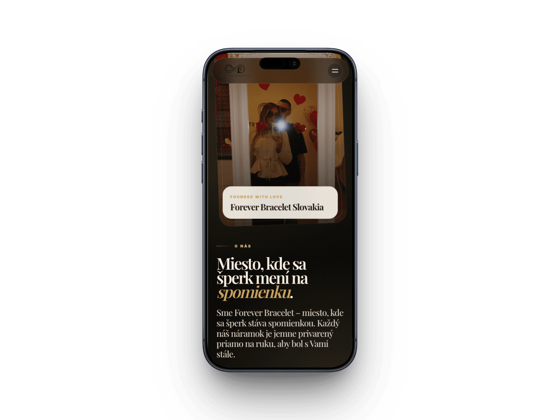 Mobilní verze webové stránky
